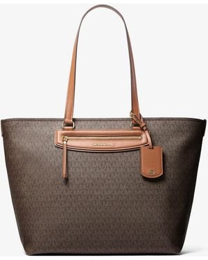 MICHAEL Michael Kors Mk Jet Set Travel Extra-Large Signature Logo Tote Bag - Grey