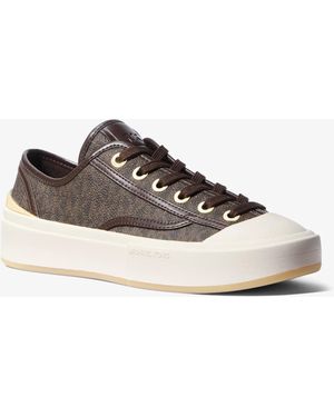 MICHAEL Michael Kors Jude Signature Logo Trainer - White