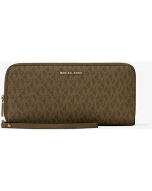 MICHAEL Michael Kors Mk Large Logo Continental Wallet - Green