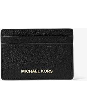 Michael Kors Pebbled Leather Card Case - Black