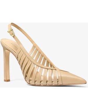 Michael Kors Adriana Leather Pump - Natural