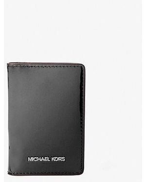 Michael Kors Jet Set Small Metallic Bi-Fold Wallet - White