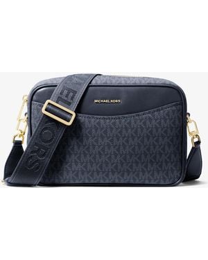 MICHAEL Michael Kors Mk Borsa A Tracolla Bev Grande Con Stampa Logo - Blu