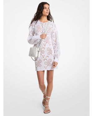 MICHAEL Michael Kors Mkvestido Con Bordado Floral - Blanco
