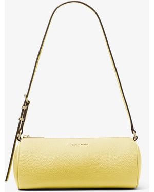 MICHAEL Michael Kors Mk Izzy Small Pebbled Leather Barrel Pochette - Yellow
