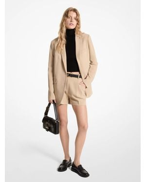 MICHAEL Michael Kors Mk Crepe Boyfriend Blazer - White