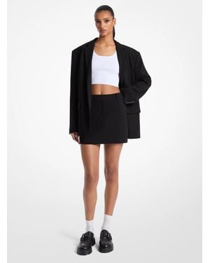 MICHAEL Michael Kors Crepe Mini Skirt - Black