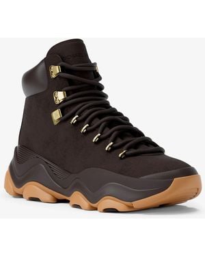 Michael Kors Mk Atlas Suede Boot - Black