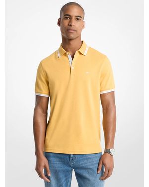 Michael Kors Outlet Mk Greenwich Cotton Polo Shirt - Blue