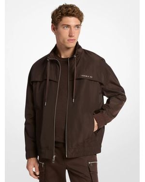 Michael Kors Nylon Windbreaker Jacket - Brown