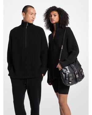 MICHAEL Michael Kors Mk Pullover Con Mezza Zip - Nero