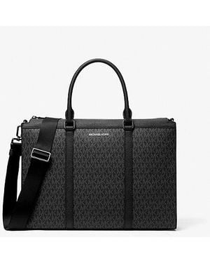 Michael Kors Cooper Signature Logo Briefcase - Black