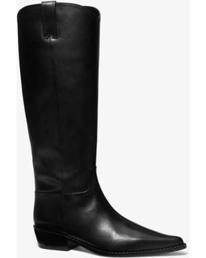 MICHAEL Michael Kors Mk Nash Leather Boot - Black