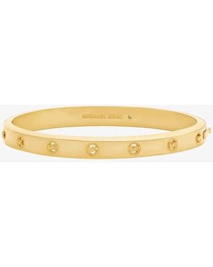 Michael Kors Logo Bangle - Metallic