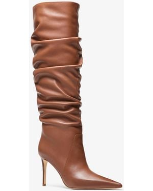 MICHAEL Michael Kors Mk Dawn Leather Boot - Brown