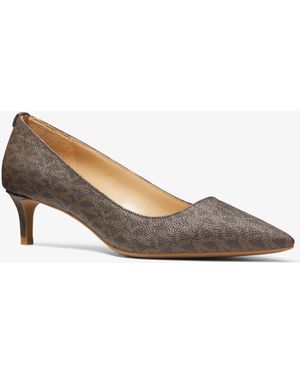 MICHAEL Michael Kors Mk Alina Flex Logo Kitten Pump - Natural