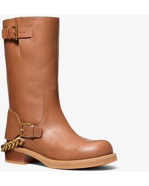MICHAEL Michael Kors Cayden Leather Boot - Brown