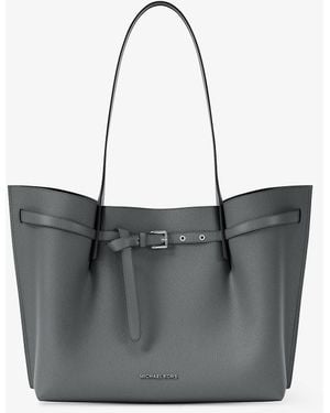 MICHAEL Michael Kors Mkbolso Tote Emilia Grande De Piel Granulada - Gris