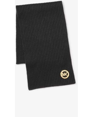 MICHAEL Michael Kors Mkbufanda Acanalada De Lana - Negro