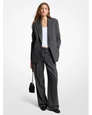 MICHAEL Michael Kors Mk Blazer Boyfriend - Grigio