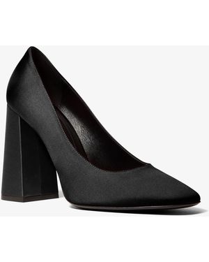 Michael Kors Michael Kors Anna Satin Pumps - Black