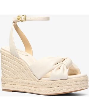 Michael Kors Elena Wedge Sandal - Natural