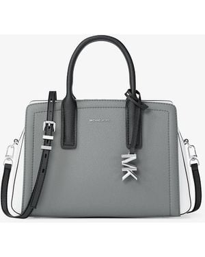 MICHAEL Michael Kors Mkbolso Satchel Laila Pequeño De Piel Con Bloque De Color - Gris