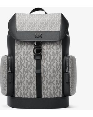 Michael Kors Outlet Mkmochila Urbana Cooper Mediana Con Logotipo - Gris