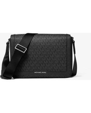 Michael Kors Hudson Flap Crossbody - Black