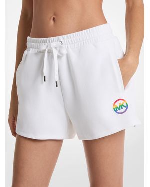 Michael Kors Pride Knit Track Shorts - White