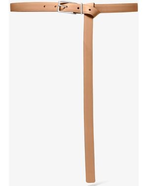 Michael Kors Leather Belt - White