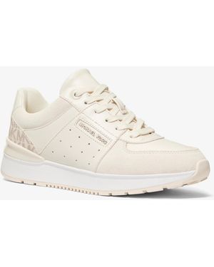 MICHAEL Michael Kors Mk Artis Mixed-Media Trainer - White