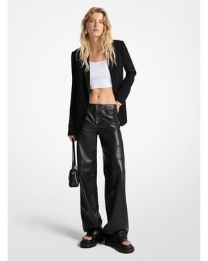 MICHAEL Michael Kors Mkpantalón De Piel - Blanco