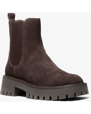 MICHAEL Michael Kors Mk Asher Suede Lug Boot - Brown
