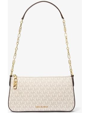 Michael Kors Mk Pochette Media Con Catena E Logo Empire - Neutro