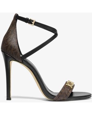 Michael Kors Goldie Logo Sandal - Brown