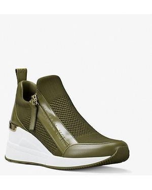 Michael Kors Willis Stretch Knit Sneaker - Green
