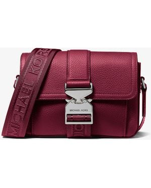 Michael Kors Hudson Aviator Crossbody - Purple