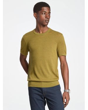 Michael Kors Mk Wool Short-Sleeve Jumper - Green