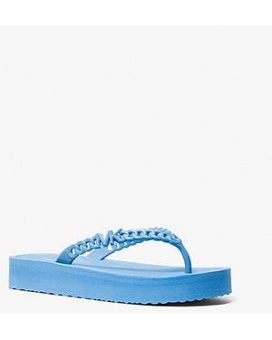 Michael Kors Zaza Platform Flip Flop - Blue