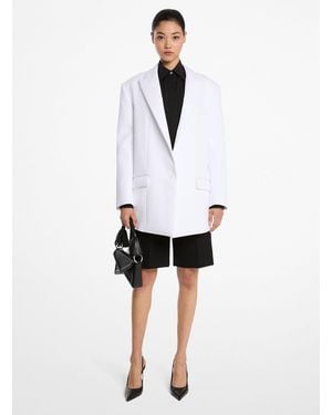 Michael Kors Mkblazer Oversize De Algodón Elástico - Blanco