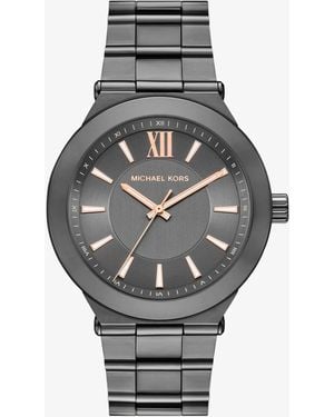 Michael Kors Oversized Billie Gunmetal-Tone Watch - Gray