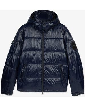 Michael Kors Outlet Mk Northend Quilted Nylon Puffer Jacket - Blue