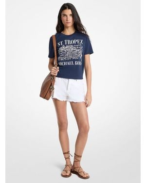 MICHAEL Michael Kors Mkcamiseta Saint-Tropez De Algodón - Azul