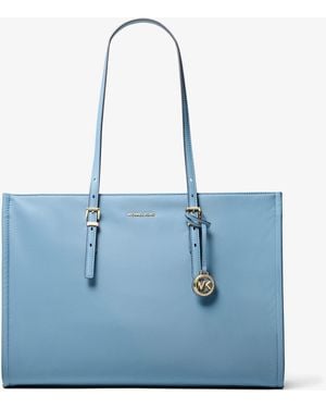 MICHAEL Michael Kors Mk Zadie Large Nylon Tote Bag - Blue