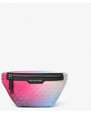 Michael Kors Cooper Ombré Signature Logo Sling Pack - White