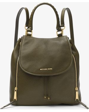 Michael Kors Viv Large Leather Backpack - Green