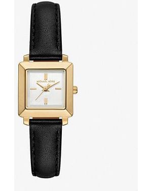 Michael Kors Mini Gwynn-Tone And Leather Watch - White