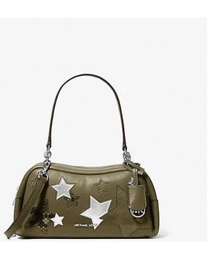 Michael Kors Cecily Small Embellished Shoulder Bag - Green
