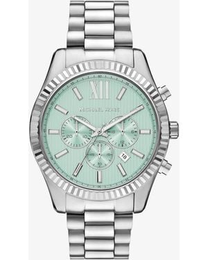 Michael Kors Mk Oversized Lexington-Tone Watch - Metallic
